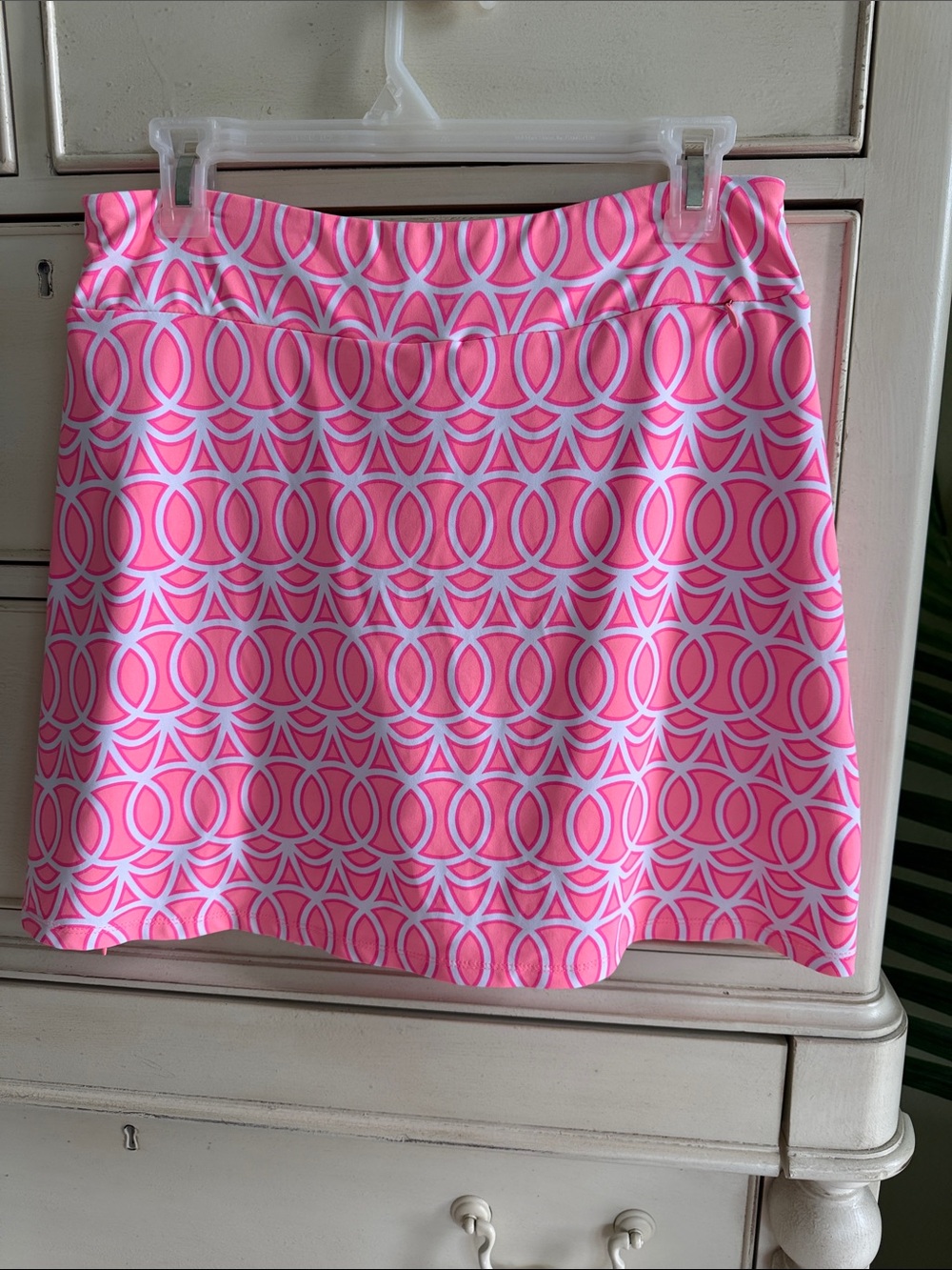 Lulu-B Pink Geometric Mini Skirt - Picture 5 of 11